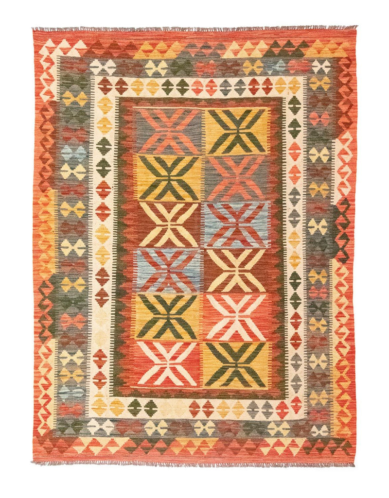 Kilim afegão Tapete 205x150cm