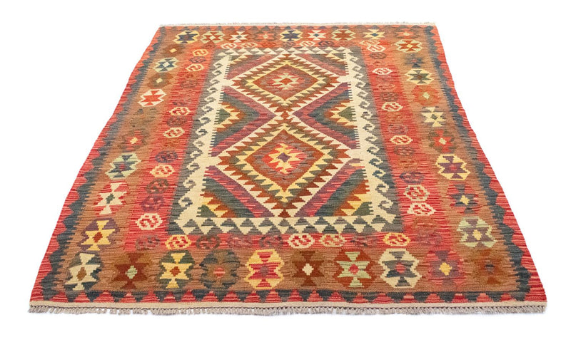 Tapete Kelim - Oriental - 203 x 148 cm - laranja