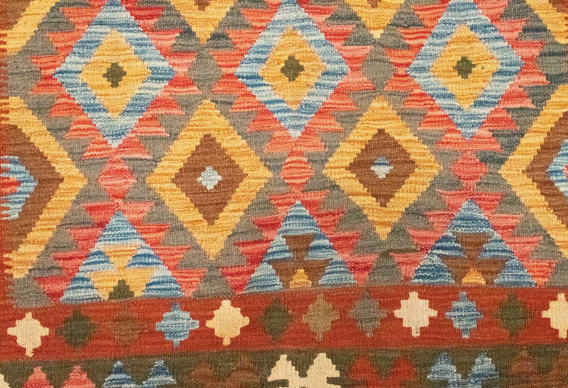 Kilim afegão Tapete 217x160cm