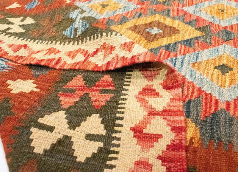 Kilim afegão Tapete 217x160cm