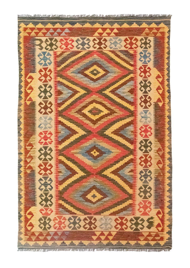 Kilim afegão Tapete 207x139cm