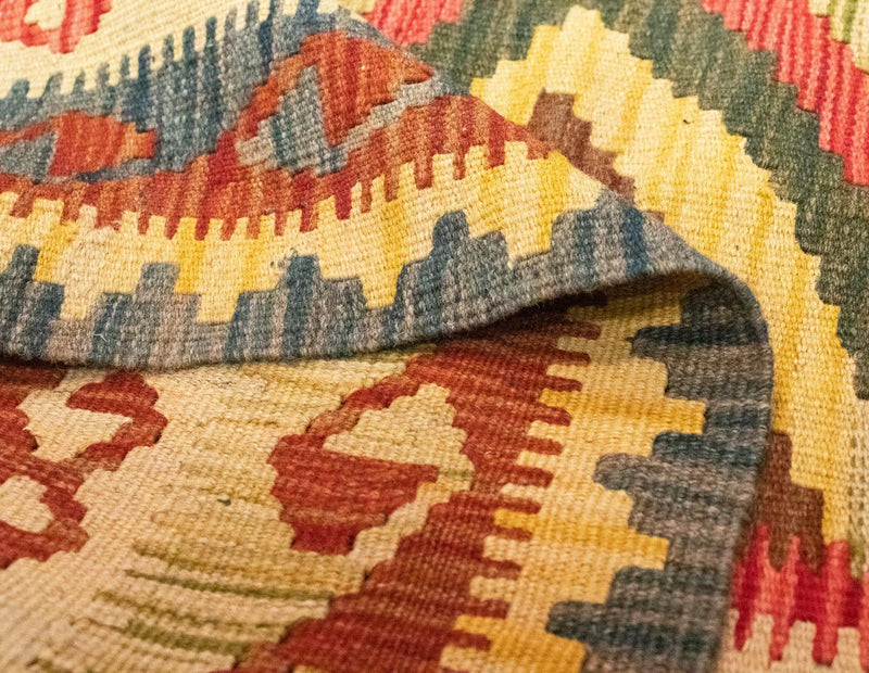 Kilim afegão Tapete 207x139cm