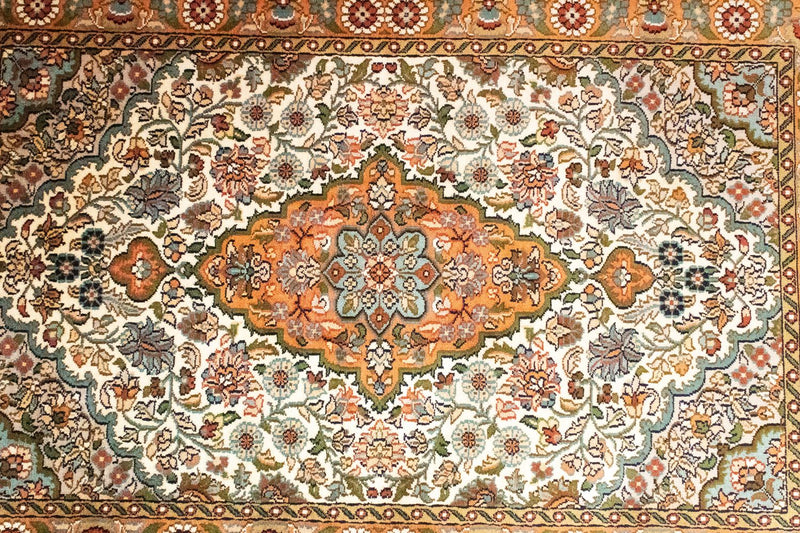 Seda da Caxemira Tapete 120x80cm - Tapete Oriental