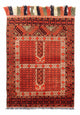 Tapete afegão 118x174cm - Tapete Oriental - ferrugem