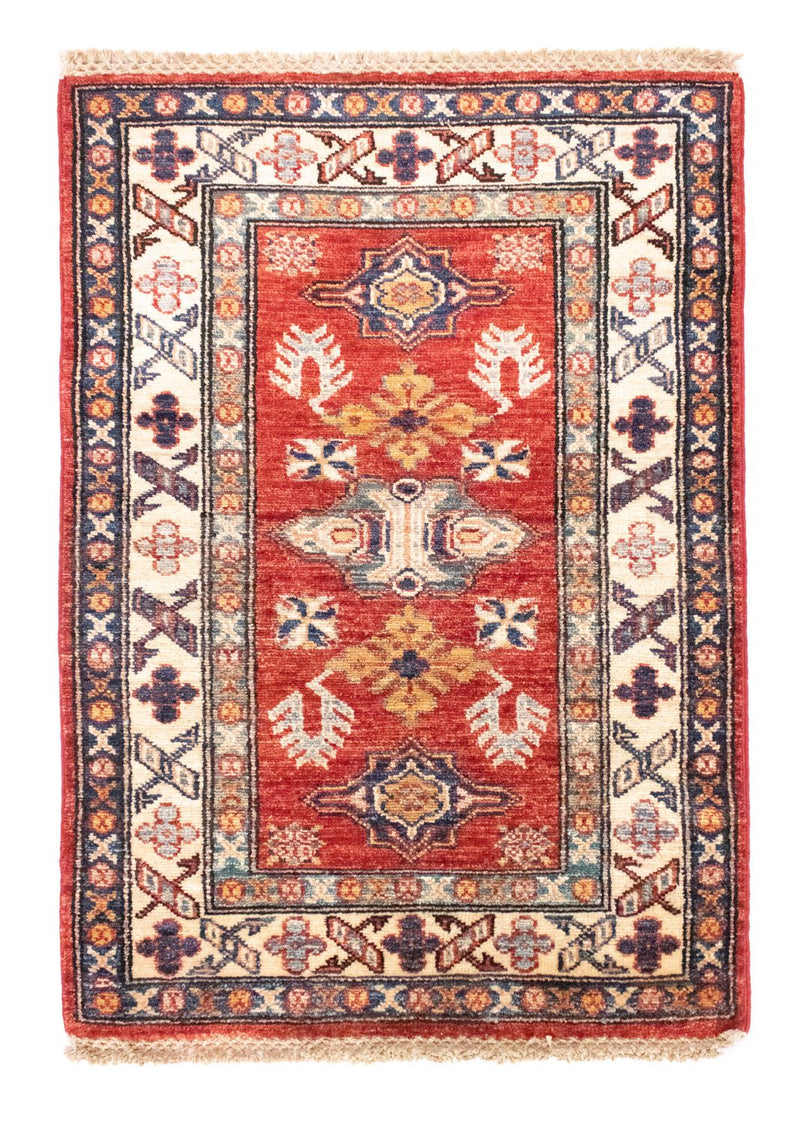 Tapete Ziegler - Kazak - 88 x 62 cm - vermelho