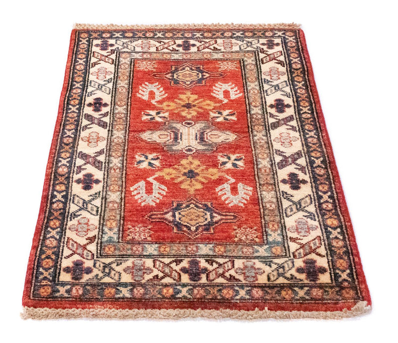Tapete Ziegler - Kazak - 88 x 62 cm - vermelho