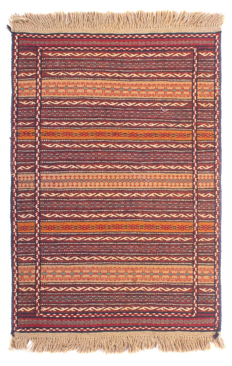 Tapete Kelim - Oriental - 122 x 78 cm - multicolorido