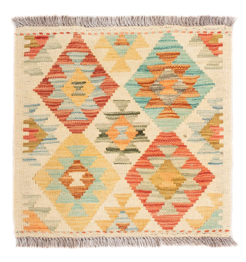 Kilim Maimana Tapete 52x50cm - Tapete de lã