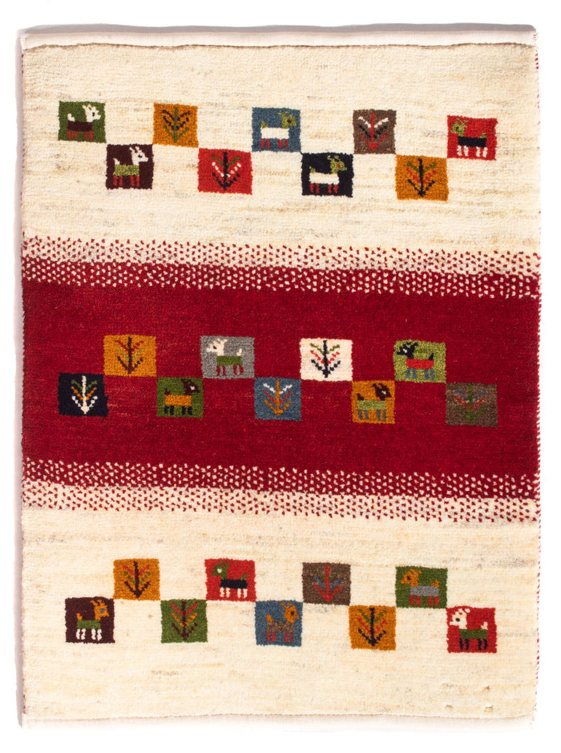 Gabbeh persa Tapete 90x66cm - Perserteppich Wollteppich