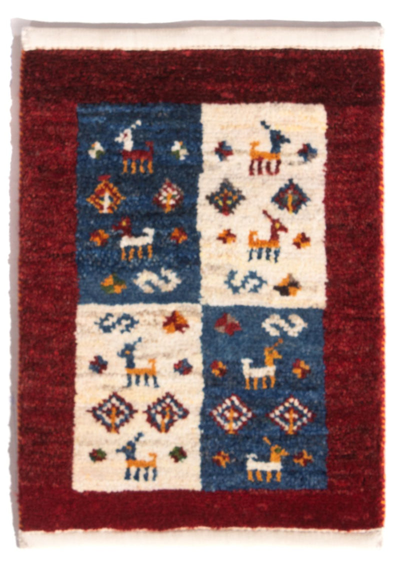 Gabbeh persa Tapete 60x40cm - Perserteppich Wollteppich