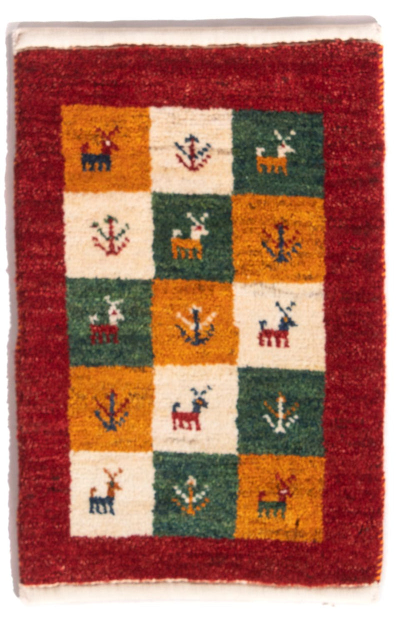 Gabbeh persa Tapete 60x40cm - Perserteppich Wollteppich