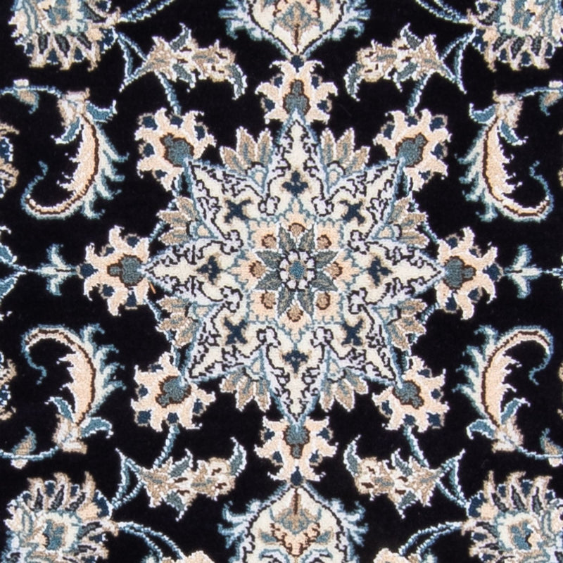 Corredor Tapete Persa - Nain - 287 x 79 cm - azul escuro