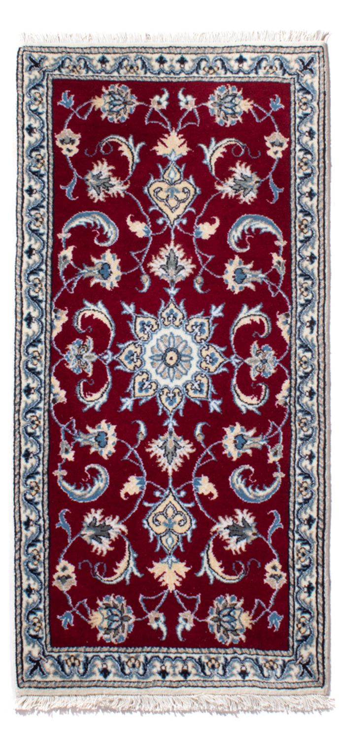 Tapete Persa - Nain - 136 x 66 cm - vermelho