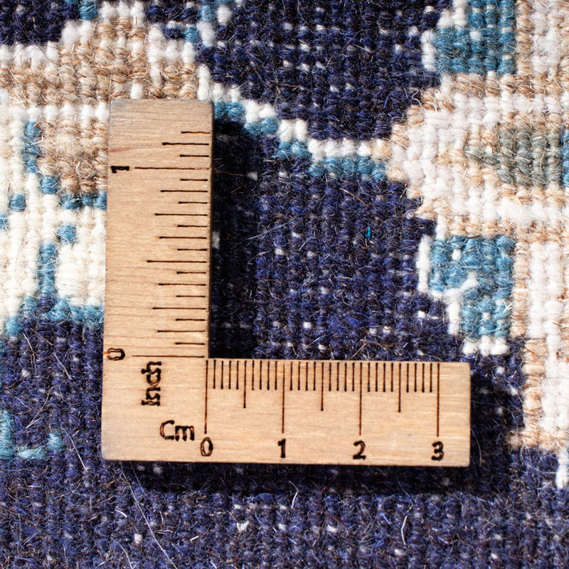 Tapete Persa - Nain - 141 x 72 cm - azul escuro