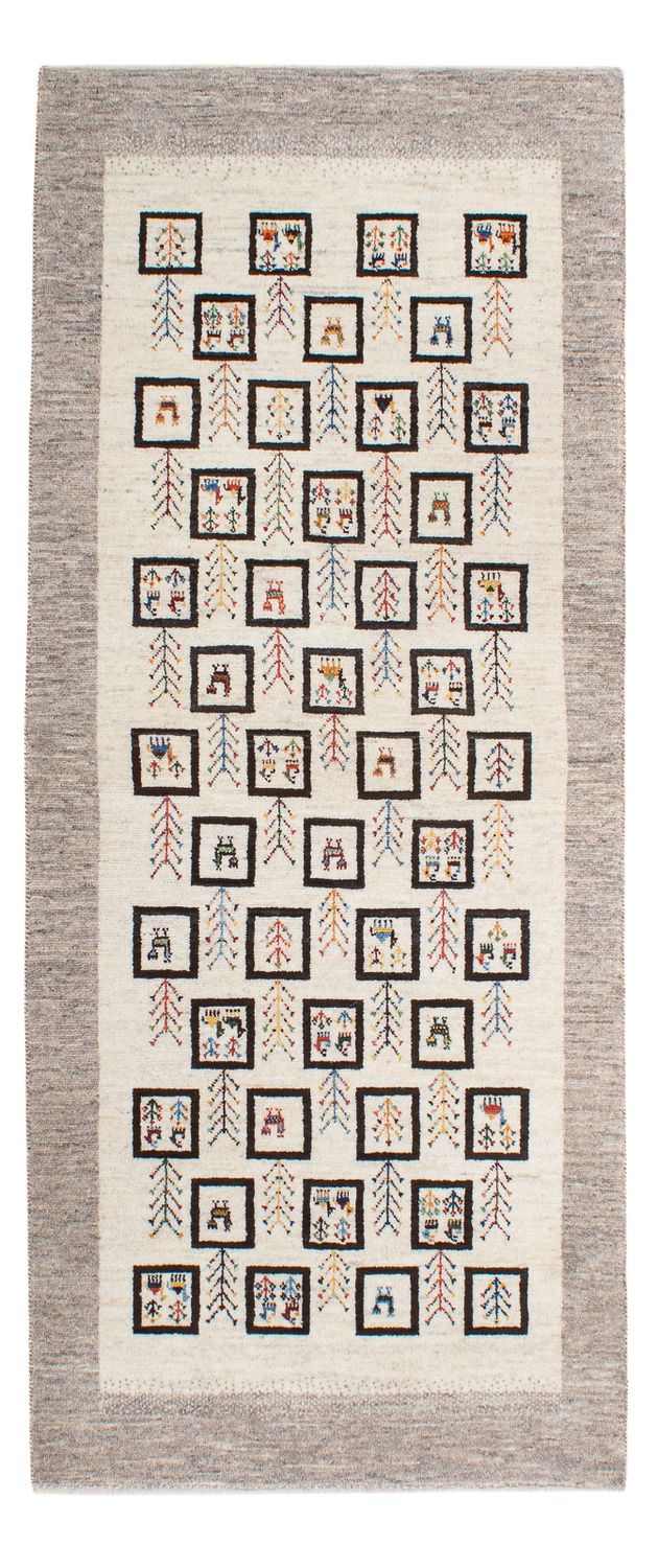 Loribaft Tapete 199x87cm - Perserteppich Wollteppich