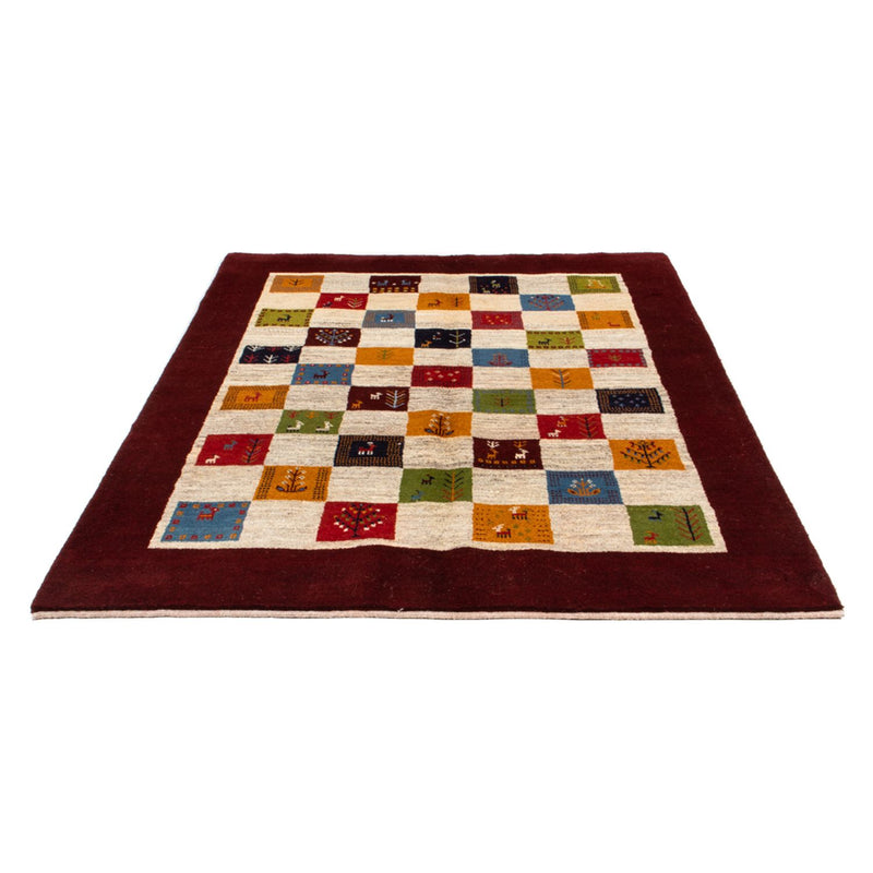Tapete Gabbeh - Persa - 197 x 155 cm - multicolorido