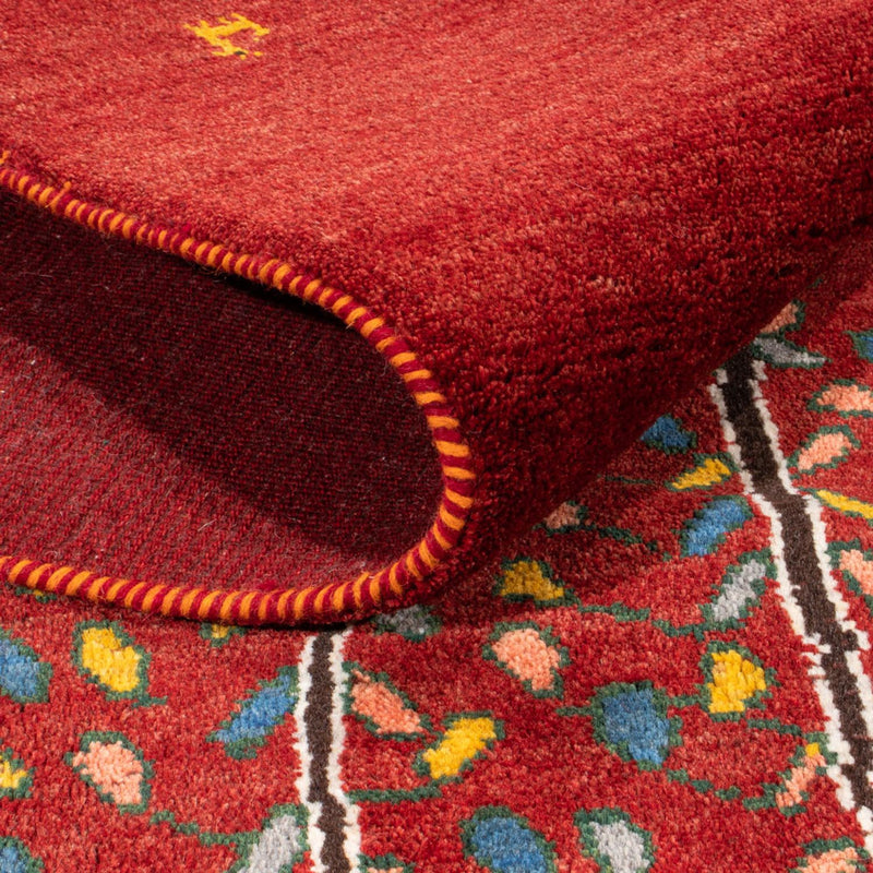 Tapete Gabbeh - Persa - 204 x 150 cm - vermelho