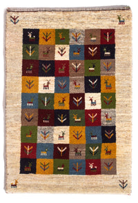 Gabbeh persa Tapete 90x62cm - Perserteppich Wollteppich – product image