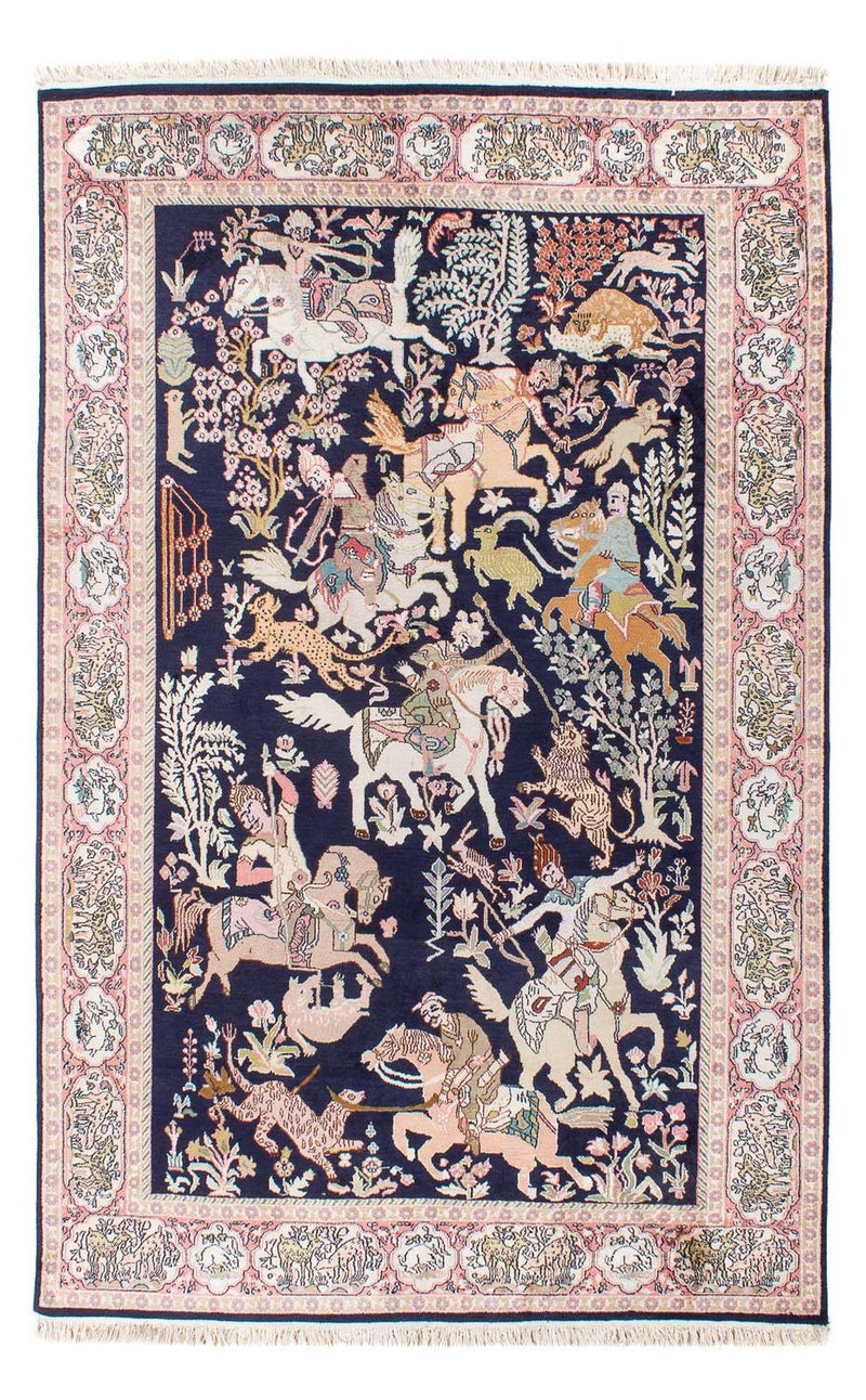 Seda da Caxemira Tapete 215x133cm - Tapete Oriental