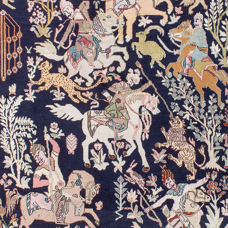 Seda da Caxemira Tapete 215x133cm - Tapete Oriental