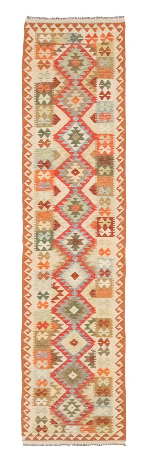 Kilim afegão Tapete 396x81cm