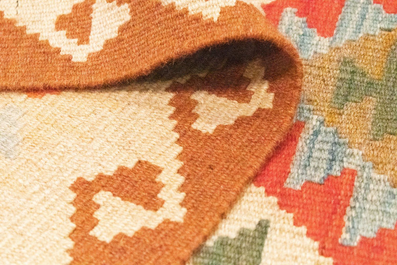 Kilim afegão Tapete 396x81cm