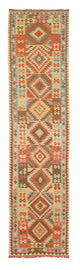 Kilim afegão Tapete 395x84cm