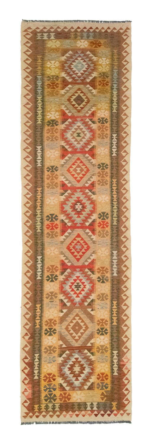 Kilim afegão Tapete 390x85cm