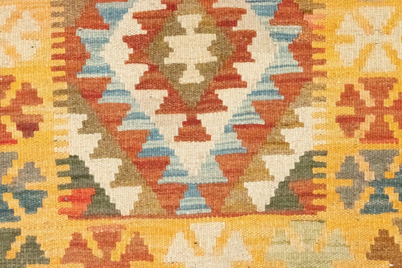 Kilim afegão Tapete 390x85cm