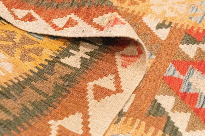 Kilim afegão Tapete 390x85cm
