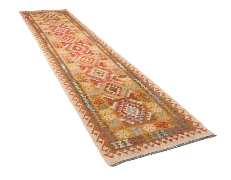 Kilim afegão Tapete 390x85cm
