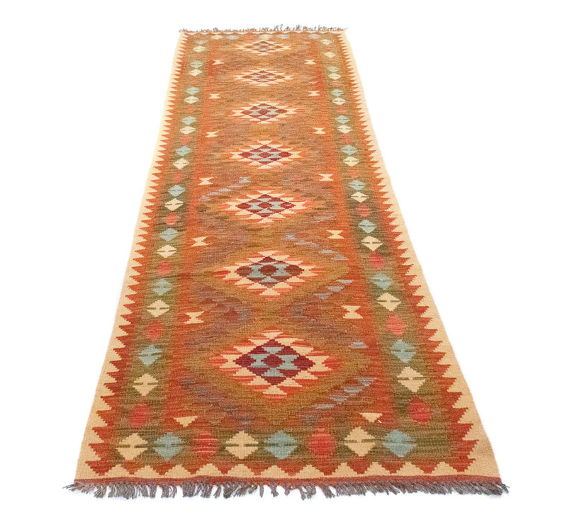 Kilim afegão Tapete 300x80cm