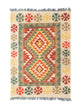 Kilim afegão Tapete 90x60cm
