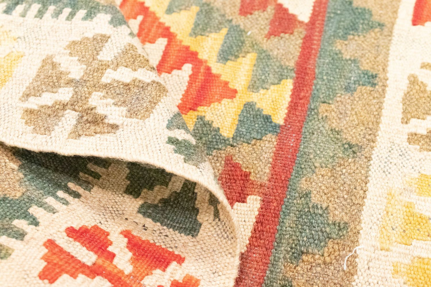 Kilim afegão Tapete 90x60cm