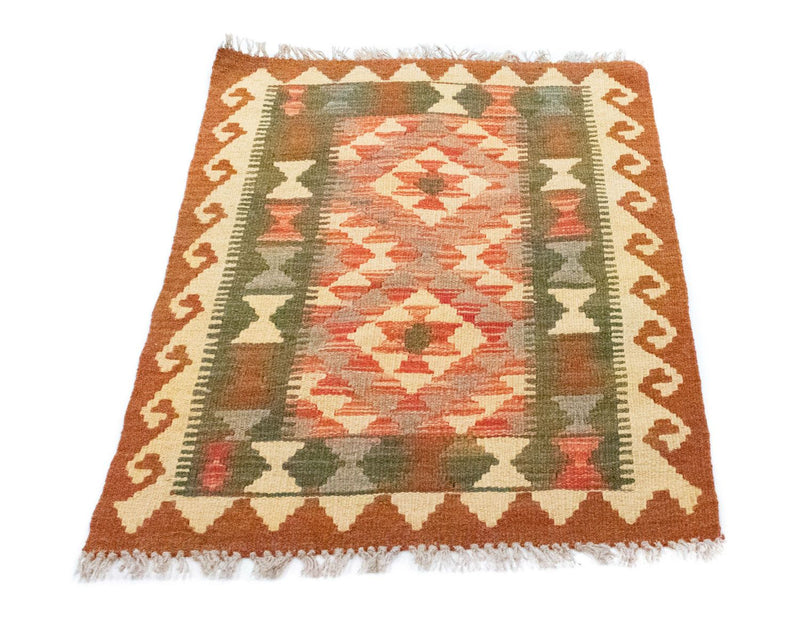 Kilim afegão Tapete 90x60cm
