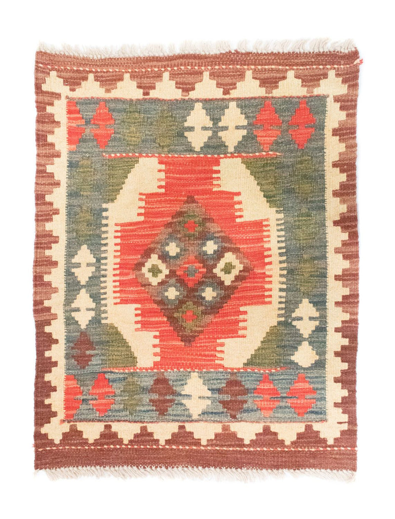 Kilim afegão Tapete 90x60cm