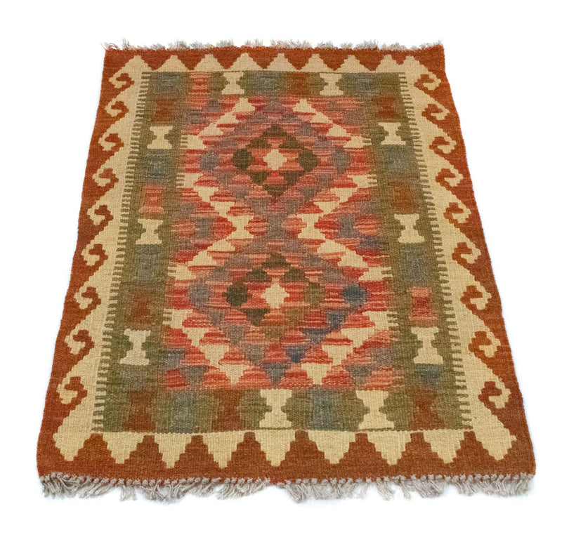 Kilim afegão Tapete 90x60cm
