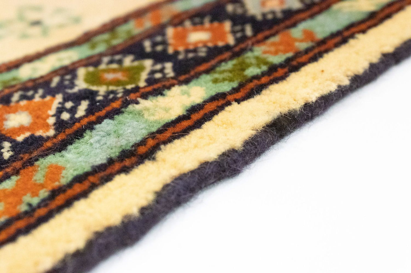 Tapete turquaman - 91 x 64 cm - azul