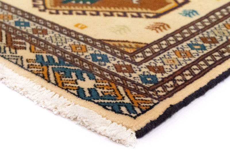 Tapete turquaman - 88 x 63 cm - bege