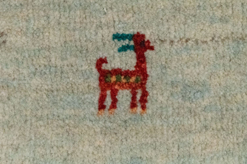 Gabbeh persa Tapete 60x40cm - Perserteppich Wollteppich