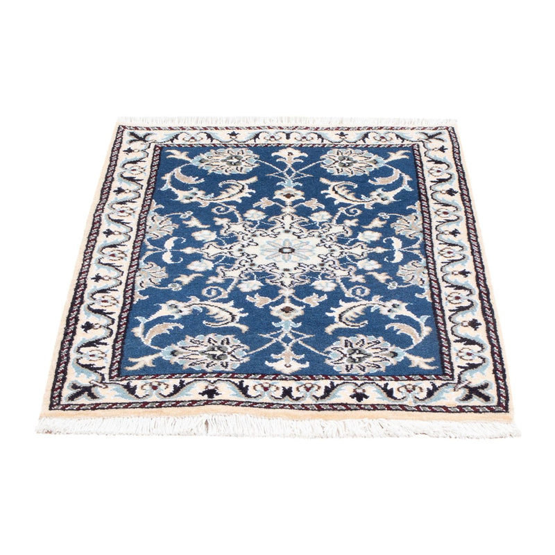 Tapete Persa - Nain - 88 x 59 cm - azul