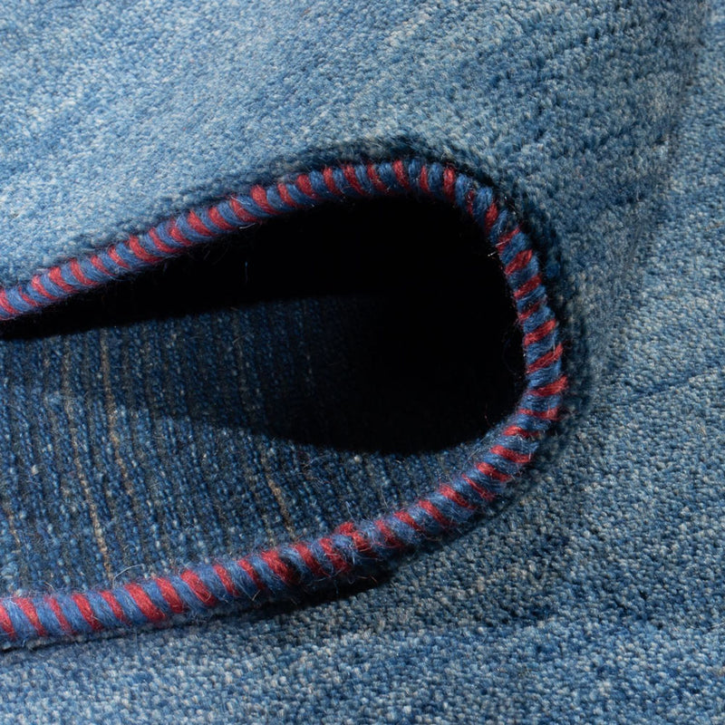 Tapete Gabbeh - Persa - 296 x 201 cm - azul-mar