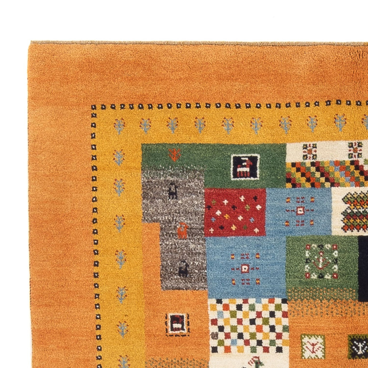 Tapete Gabbeh - Persa - 197 x 149 cm - multicolorido