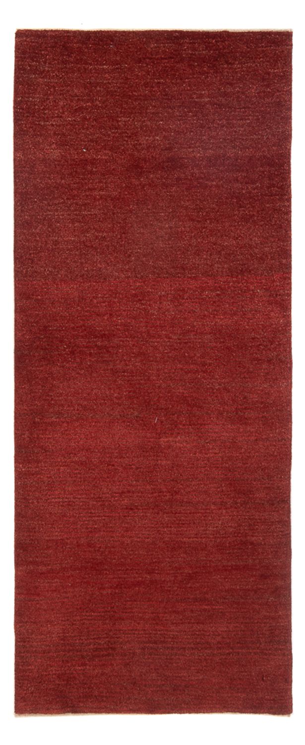 Corredor Tapete Gabbeh - Persa - 195 x 82 cm - vermelho escuro