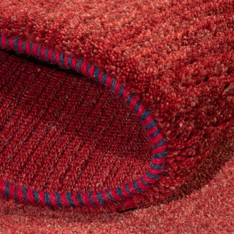 Corredor Tapete Gabbeh - Persa - 195 x 82 cm - vermelho escuro