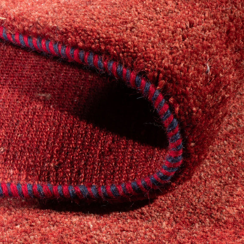 Corredor Tapete Gabbeh - Persa - 196 x 84 cm - vermelho escuro