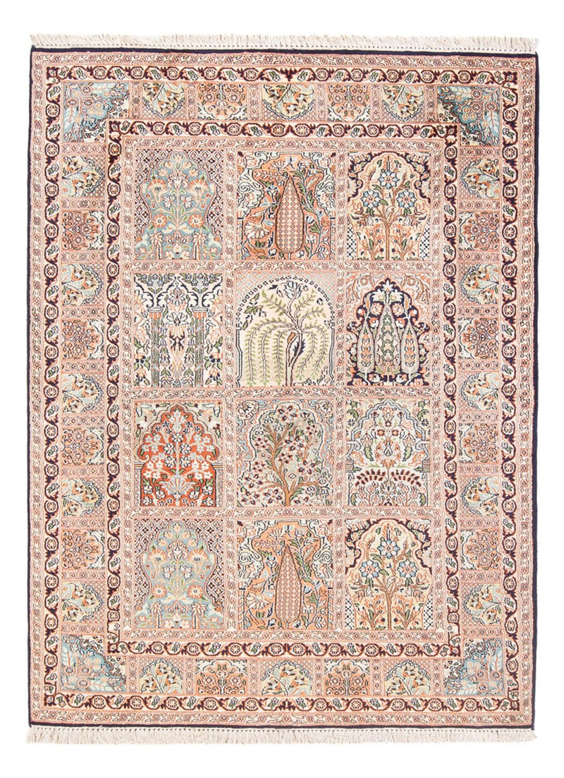 Seda da Caxemira Tapete 178x123cm - Tapete Oriental
