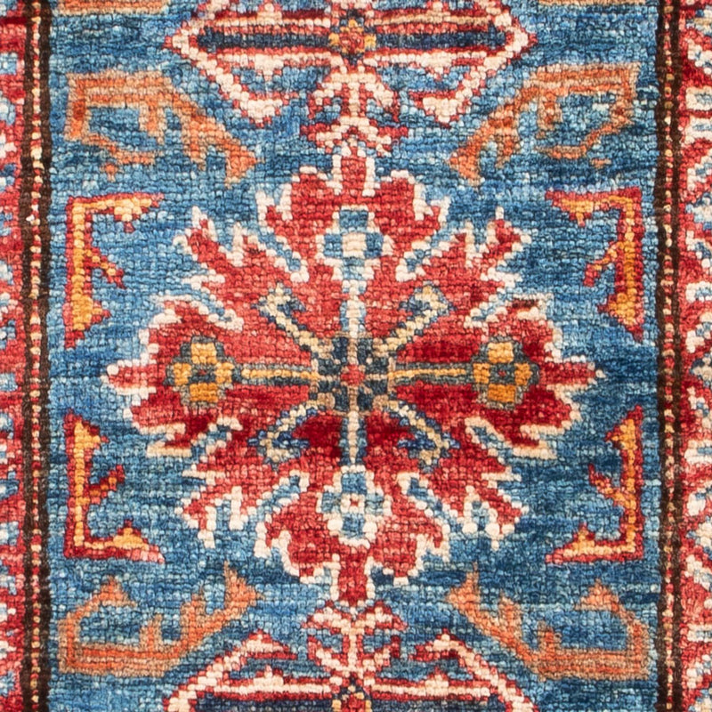 Tapete Ziegler - Kazak - 101 x 61 cm - azul