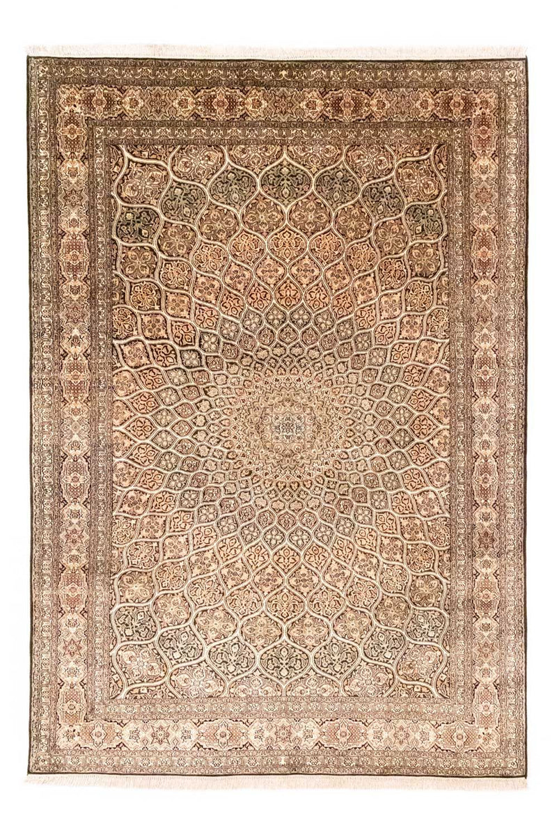Seda da Caxemira Tapete 280x185cm - Tapete Oriental