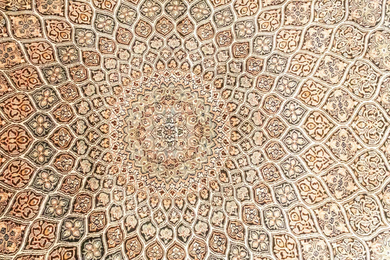 Seda da Caxemira Tapete 280x185cm - Tapete Oriental